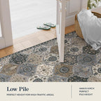 Lahome Moroccan Trellis Area Rug, 2x3 Entryway Rug Non-Slip Washable Indoor - Image 2