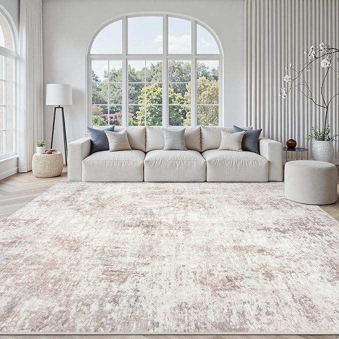 Area Rugs 8x10 Living Room: Large Soft Washable Rug Modern Abstract Anti-Skid by GENTDRIZZ