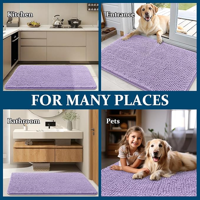 OLANLY Dog Door Mat for Muddy Paws 70x24, Absorbs Moisture and Dirt, Absorbent - Image 8