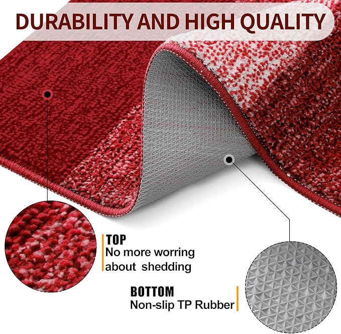 Kitinjoy Indoor Outdoor Door Mat, 70x32 Non-Slip Absorbent Dirt Trapper - Image 3