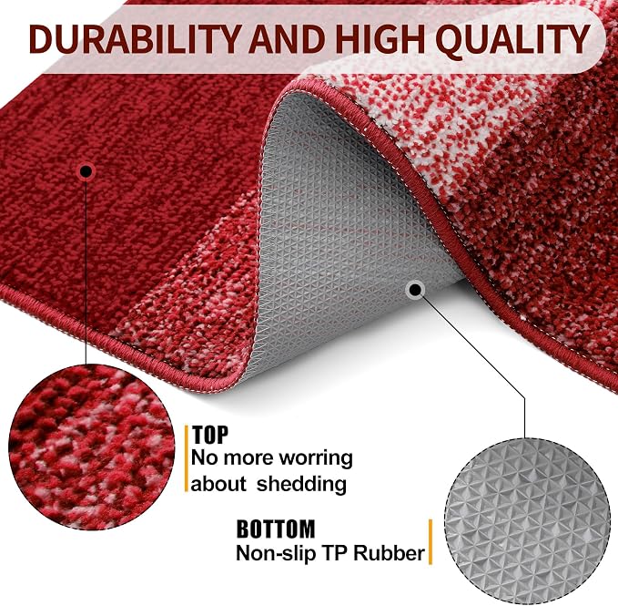 Kitinjoy Indoor Outdoor Door Mat, 44x24 Non-Slip Absorbent Dirt Trapper - Image 3