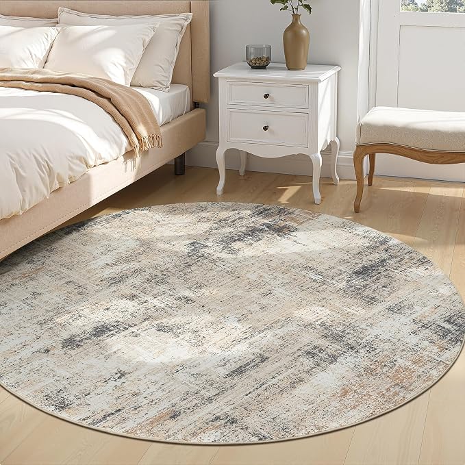 Lofus 4ft Area Rugs for Living Room, Soft Abstract Carpets for Bedroom Dining - Image 3