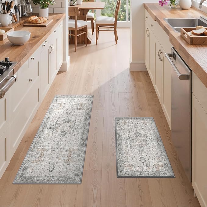 GENIMO Kitchen Rugs Non Slip Washable, Cushioned Standing Mat, Kitchen Runner - Image 3