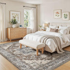 5x7 Area Rugs Living Room: Washable Vintage Rug Large Non-Slip Stain Resistant - Image 5