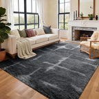 Area Rugs for Living Room, 6x9 Feet Soft Fluffy Shagg Plush Rug High Pile Large by Cuzwlovita