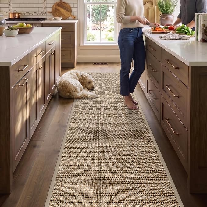 DEX Hallway Runner Rug 2'4''x8, Non Slip Rubber Backing Inside Entryway Carpet - Image 8