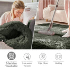 OLANLY Olive Green Round Rugs for Bedroom - Image 2