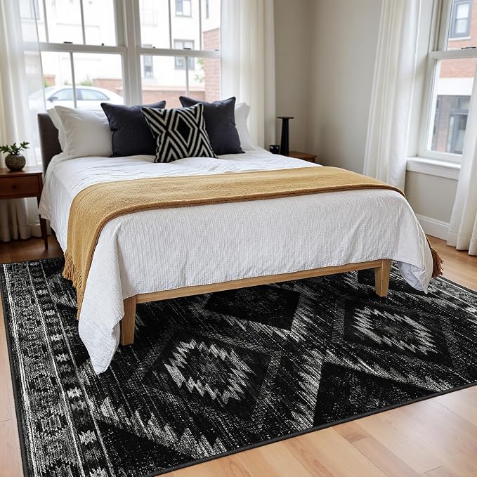 BESTSWEETIE Area Rug 10x12 Rug Machine Washable Non-Slip Low Pile Print Pattern - Image 8