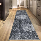 HEBE Hallway Runner Rug 2'x8' Washable Vintage Distressed Area Rugs Non Slip - Image 7