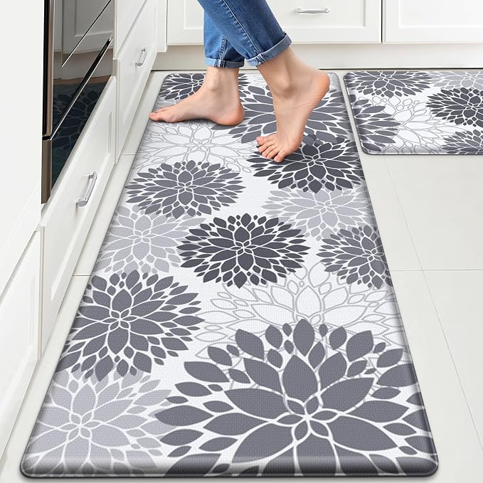 StepLively Kitchen Mats for Floor 2PCS, Anti Fatigue Mats for Kitchen Floor by StepLively