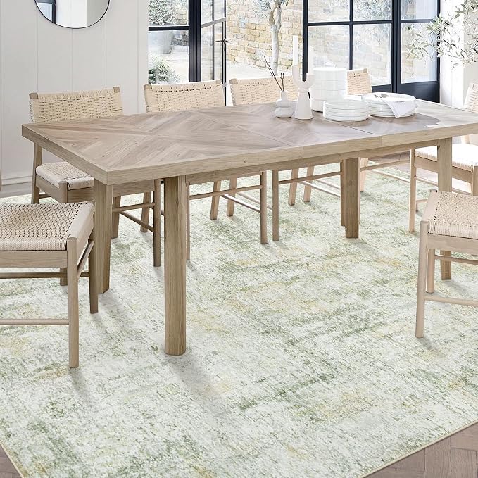 Area Rugs 5x7 Living Room: Washable Rug Modern Abstract Rugs Soft Non Slip - Image 4
