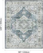 Lessymo 8x10 Vintage Medallion Rug - Image 2
