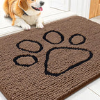Smiry Dog Door Mat for Muddy Paws, Absorbent Dirt Trapper Non Slip Quick Dry by Smiry