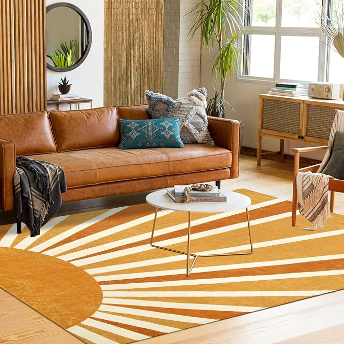 Lahome Boho Area Rug: 4'x6' Machine Washable & Non-Slip - Image 4