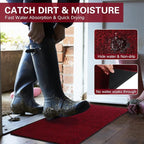 Indoor Ultra Thin Doormat, Low Profile Inside Doormats, Non Slip Rubber Backing - Image 5