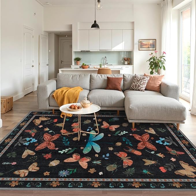 Rugxara Floral Rug for Living Room Bedroom - Image 2