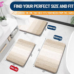 OLANLY Large Bathroom Rugs Mat 50x30, Extra Soft Absorbent Microfiber Bath Rugs - Image 2