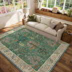 Washable Area Rugs for Living Room: 6x9 Bedroom Rug Stain Resistant Non Slip - Image 7