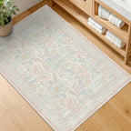 Light Pink Area Rug 2x3 Non Slip Washable, Ultra Soft Small Throw Rugs - Image 8