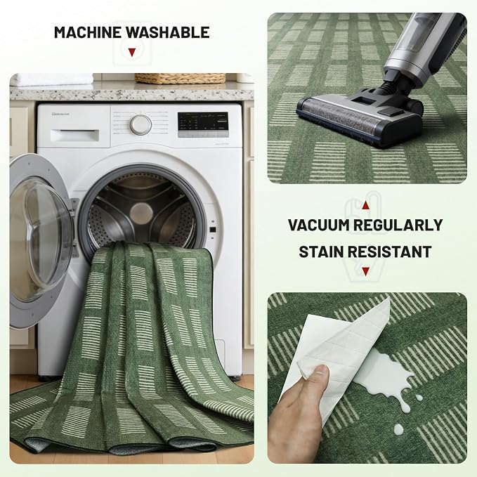 Washable Area Rugs 5'x7', Ultra Soft Carpet - Image 5