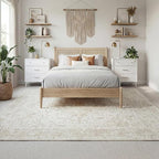Washable Rugs 8x10 Area Rugs for Living Room, Ultra Soft Faux Wool Retro Carpets - Image 5