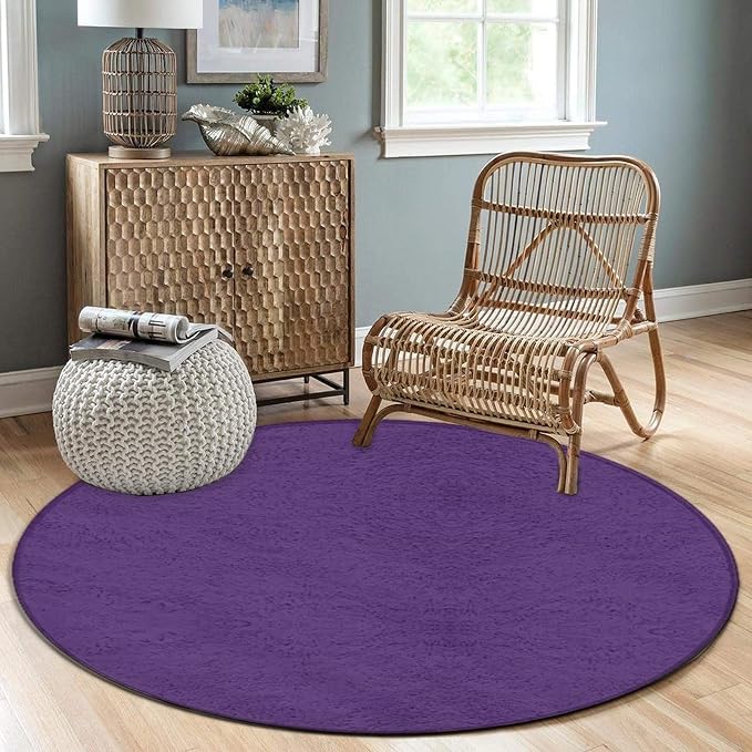 Large Round Area Rug Home Decor Modern Bathroom Rug Kitchen Office Circle Rug - Image 3