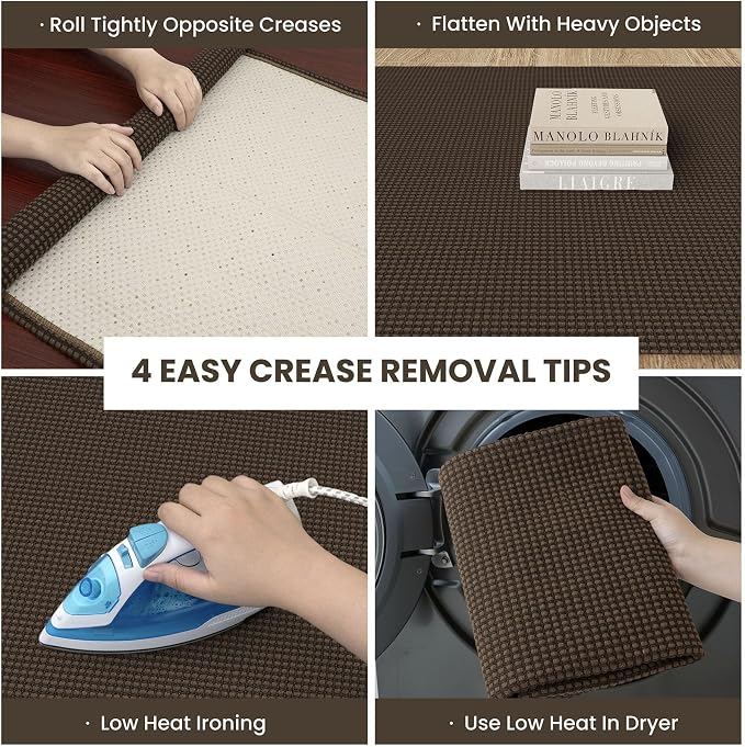 IOHOUZE Washable Runner Rug 2x8 Non Slip Rubber Backed Hallway Runner Entryway - Image 2
