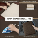 IOHOUZE Washable Runner Rug 2.6x12 Non Slip Rubber Backed Extra Long Hallway - Image 2