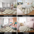 KICMOR 5x7 Beige and Cream White Area Rugs Fluffy Living Room Carpet, Large - Image 7