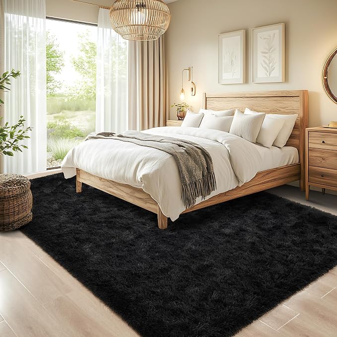 Chicrug Soft Area Rugs for Bedroom Living Room Plush Fluffy Rug 3x5 Feet - Image 3