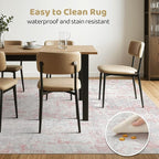 7x9 Area Rugs Living Room: Washable Large Abstract Neutral Modern Soft Rugs - Image 6