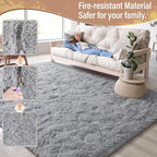 LOCHAS Ultra Soft Indoor Modern Area Rugs Fluffy Living Room Carpets - Image 5