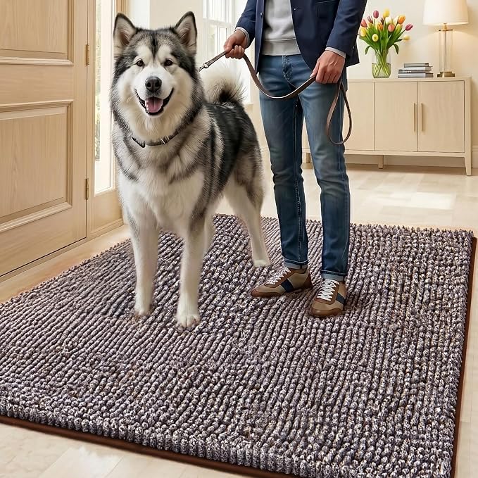 EHEYCIGA Super Absorbent Dog Door Mat by EHEYCIGA