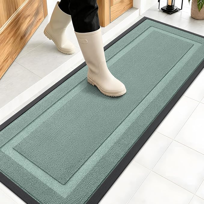 OLANLY Front Door Mat Indoor Outdoor Entrance, Waterproof All-Season, by OLANLY