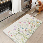 KIMODE Anti Fatigue Kitchen Mat 17.3"x29", Boho Floral Kitchen Floor Mats Non - Image 2