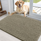 OLANLY Dog Door Mat for Muddy Paws 36x24, Ultra Absorbent Chenille Mud Doormat by OLANLY
