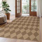 Lahome Checkered Easy Jute Indoor Outdoor Rug, 5x7 Area Rugs - Image 9