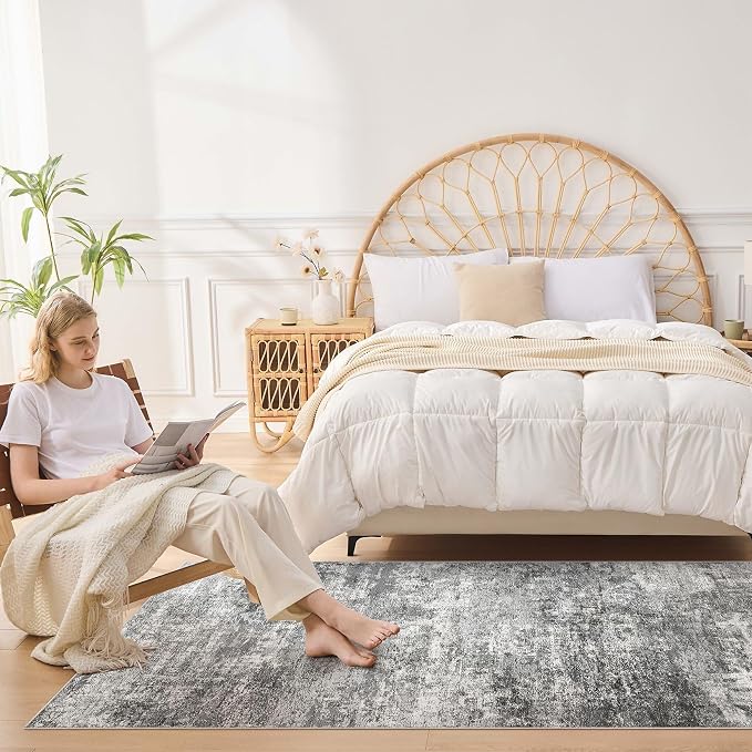 DMOYEST 3x10 Washable Runner Rug, Non Slip Low Pile Carpet Runner - Image 2