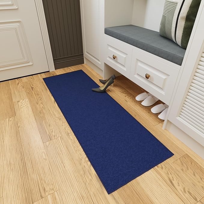 Ottomanson Hallway Runner Rug 1'10" x 6' Non Slip Solid Area Rugs Easy to Clean - Image 10