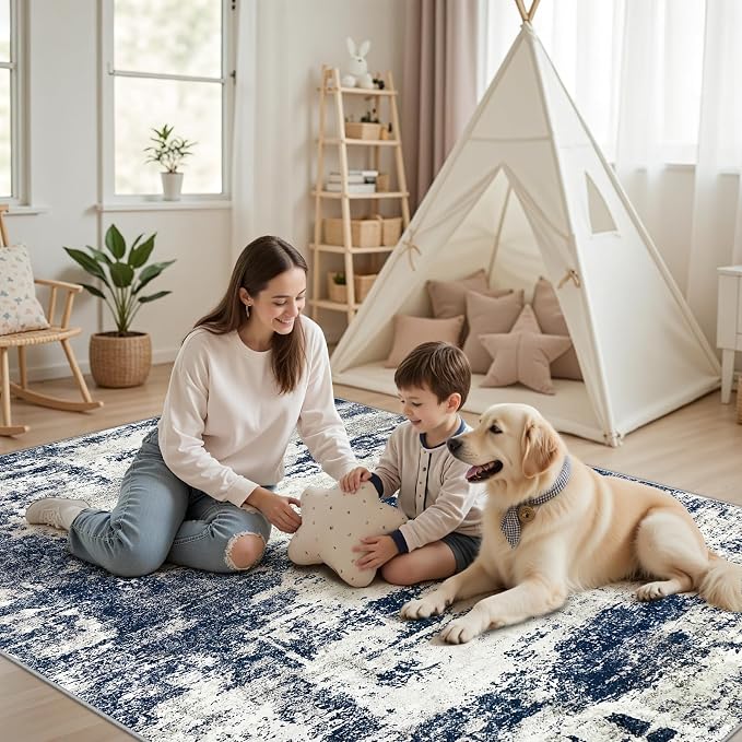Area Rug Living Room Rugs: 5x7 Washable Rug - Image 9