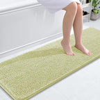 OLANLY Bathroom Runner Rugs 59x20, Soft Absorbent Chenille Bath Rugs, Rubber by OLANLY
