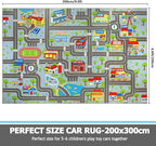 Capslpad Sky Blue Car Road Kid Rug Carpet Playmat - Image 2