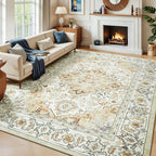 Lessymo 8 x 10 Area Rugs for Living Room, Machine Washable Area Rugs Boho Faux - Image 8