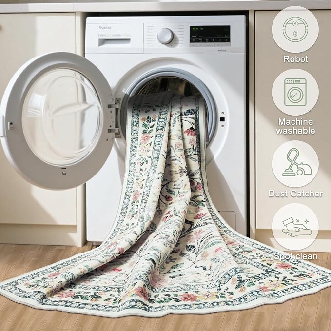 Runner Rug for Entryway: 2.6x14 Kitchen Rugs Non Slip Washable Ultra-Thin Soft - Image 8