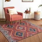 BESTSWEETIE Area Rug 2x4 Rug Machine Washable Non-Slip Low Pile Print Pattern - Image 3