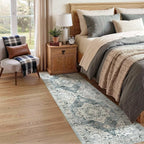 Lessymo Runner Rug 2 x 6, Machine Washable Entryway Rugs Boho Faux Wool Low - Image 2