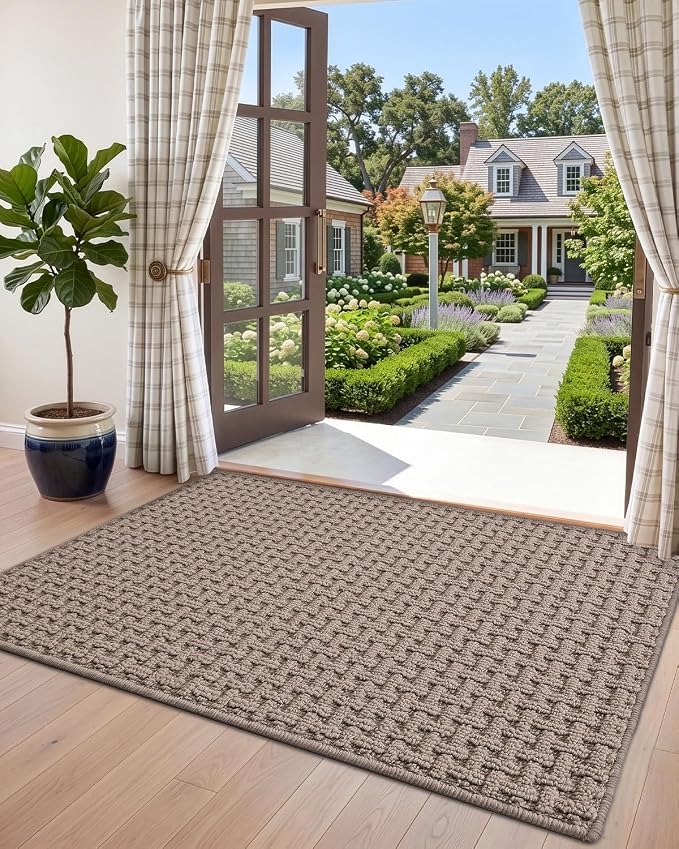 DEXI Washable Door Mat Indoor Entrance, 36x60 Dirt Trapper Front Entryway - Image 9