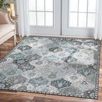 Lahome Moroccan Washable Area Rug 6x9, Ultra-Thin Large Living Room Rugs by Lahome