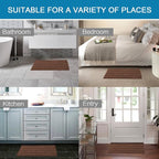 H.VERSAILTEX 2 Piece Bathroom Set Extra Thick Chenille Striped Pattern Bath Rugs - Image 6