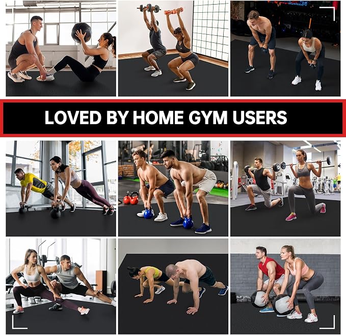 GymCope Large Exercise Mat for Home Workout, - Image 7
